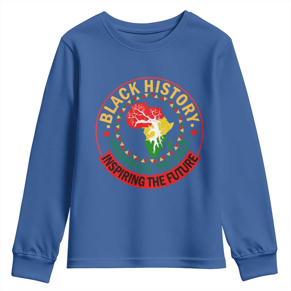 Inspiring The Future Honoring The Past Youth Sweatshirt African American Heritage - African Pride