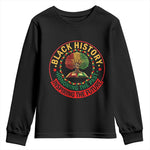 Black History Month Quote Youth Sweatshirt Honoring The Past Inspiring The Future Gift - African Pride