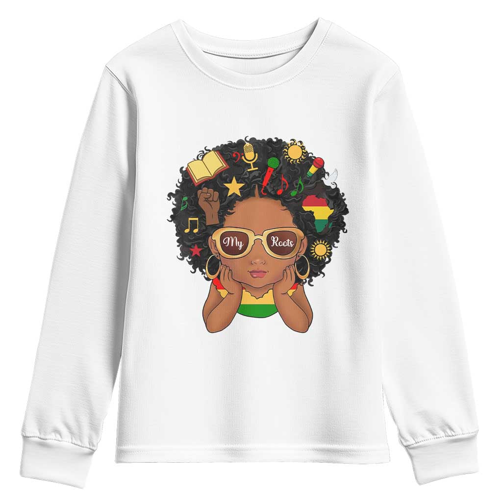 My Roots Black History Culture Pride Youth Sweatshirt African American Heritage - African Pride