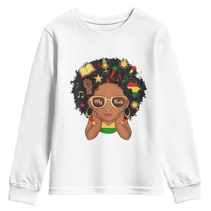 My Roots Black History Culture Pride Youth Sweatshirt African American Heritage - African Pride