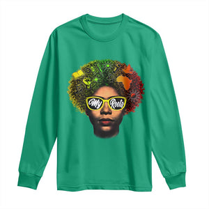 Black History Month Long Sleeve Shirt My Roots African American Pride Gift - African Pride