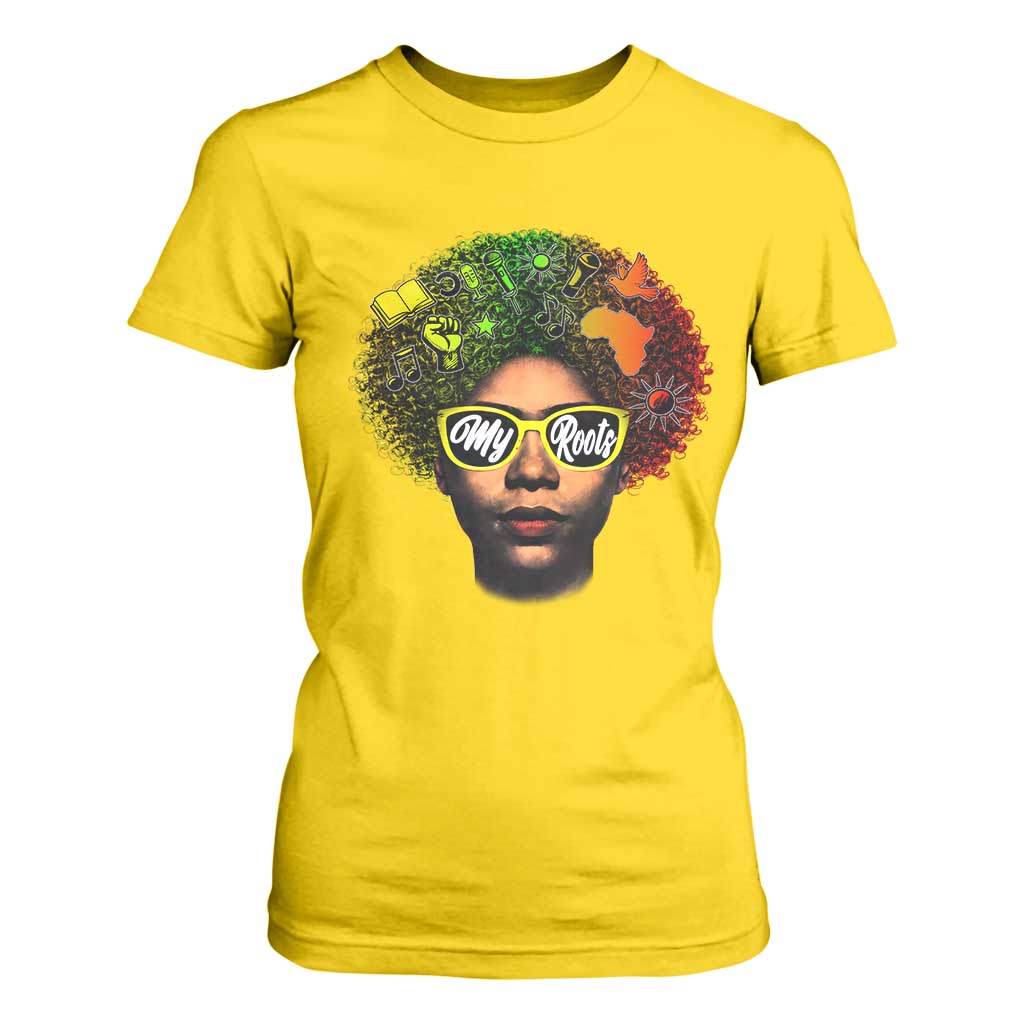 Black History Month T Shirt For Women My Roots African American Pride Gift - African Pride