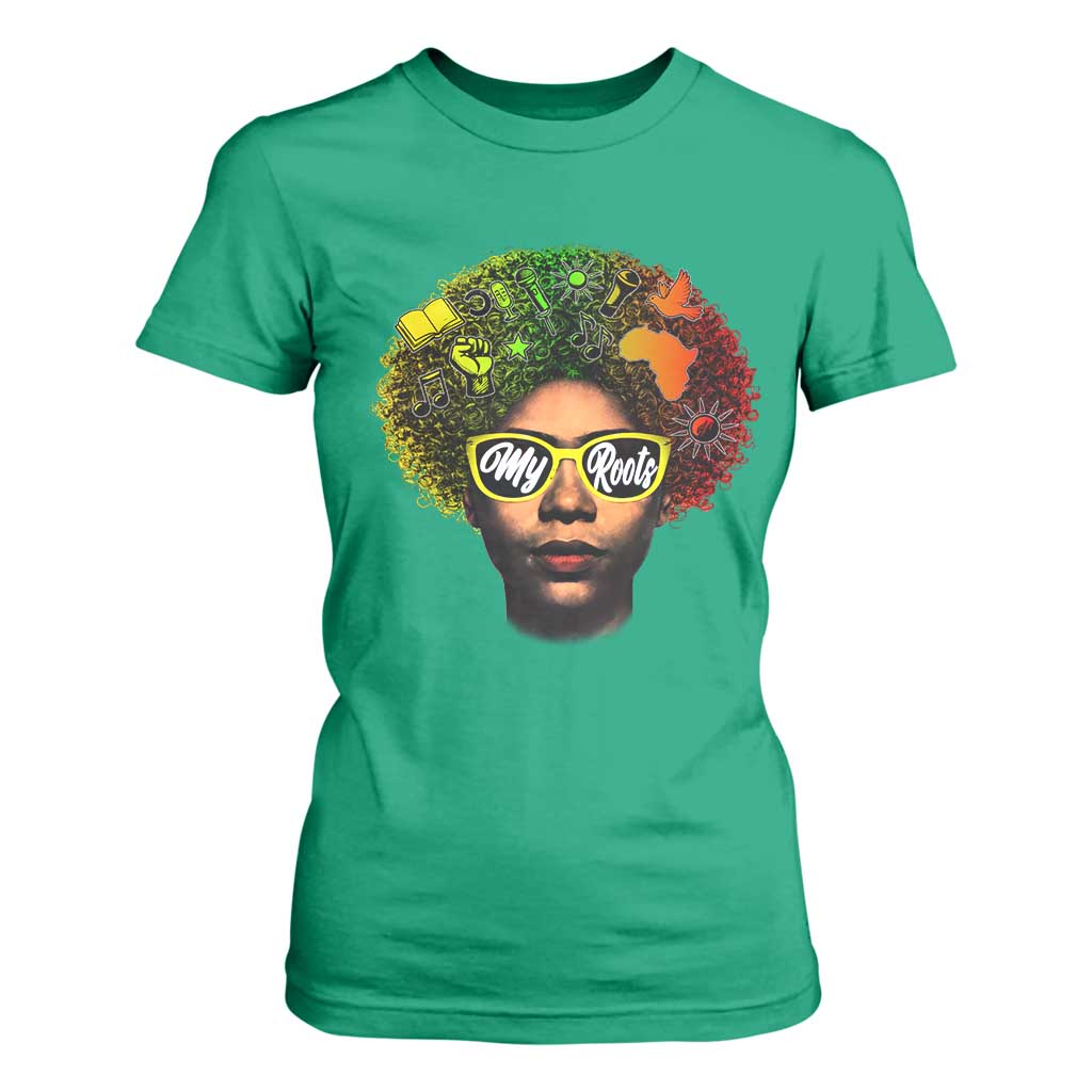 Black History Month T Shirt For Women My Roots African American Pride Gift - African Pride