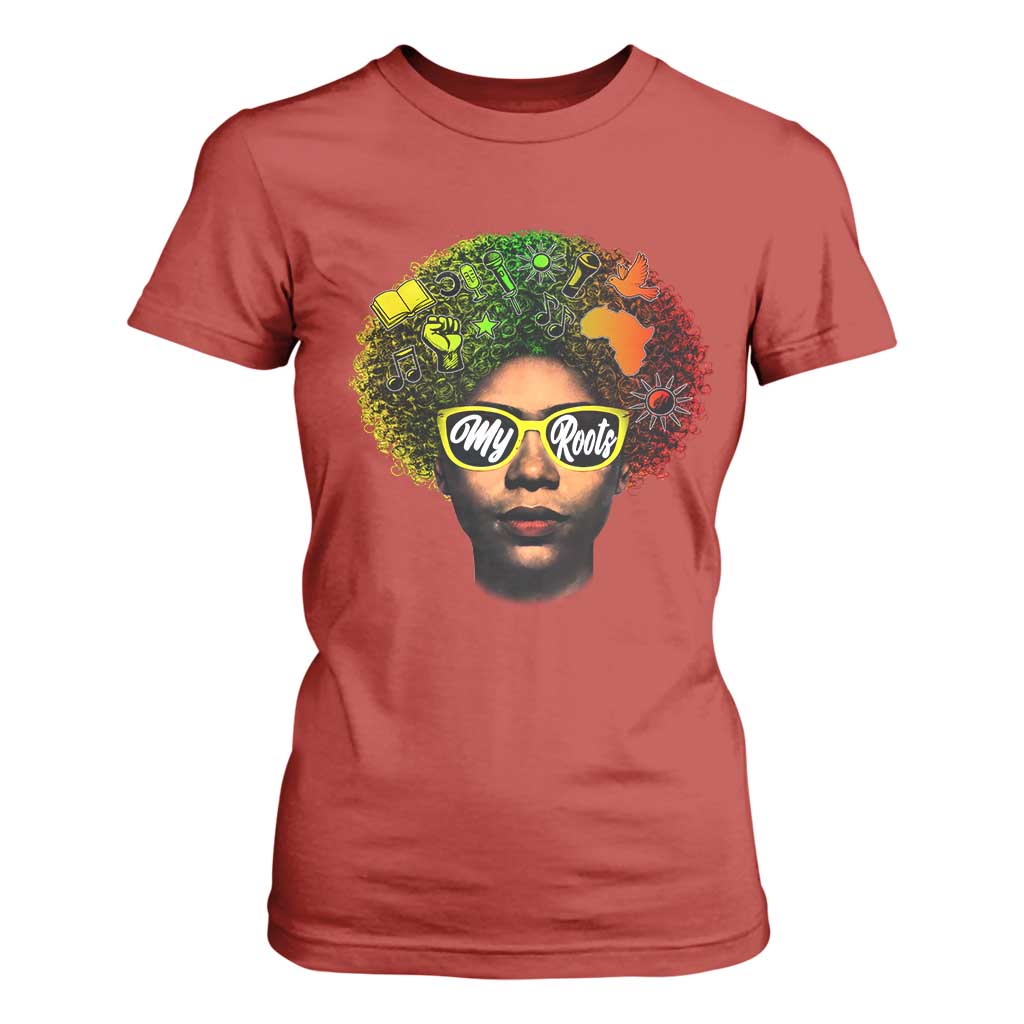 Black History Month T Shirt For Women My Roots African American Pride Gift - African Pride