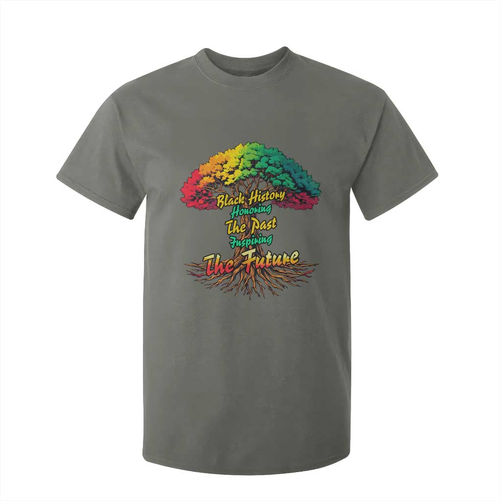 Black History Month Quote T Shirt For Kid Inspiring The Future Honoring The Past - African Pride