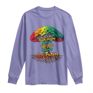 Black History Month Quote Long Sleeve Shirt Inspiring The Future Honoring The Past - African Pride