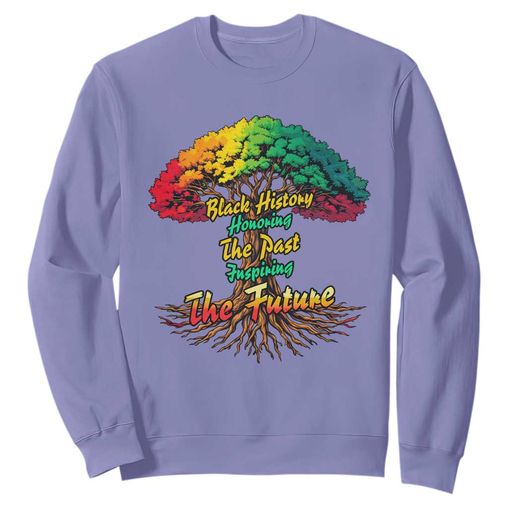 Black History Month Quote Sweatshirt Inspiring The Future Honoring The Past - African Pride