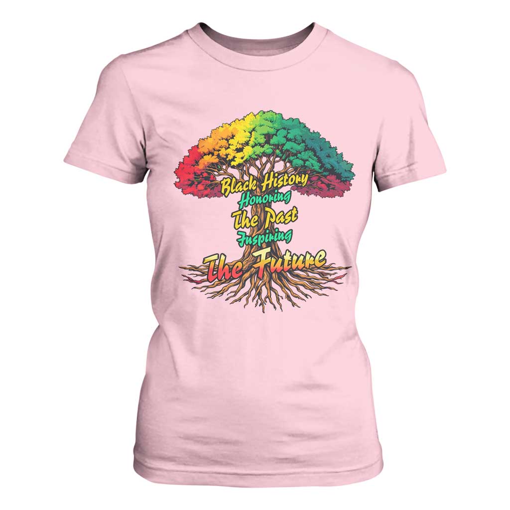 Black History Month Quote T Shirt For Women Inspiring The Future Honoring The Past - African Pride