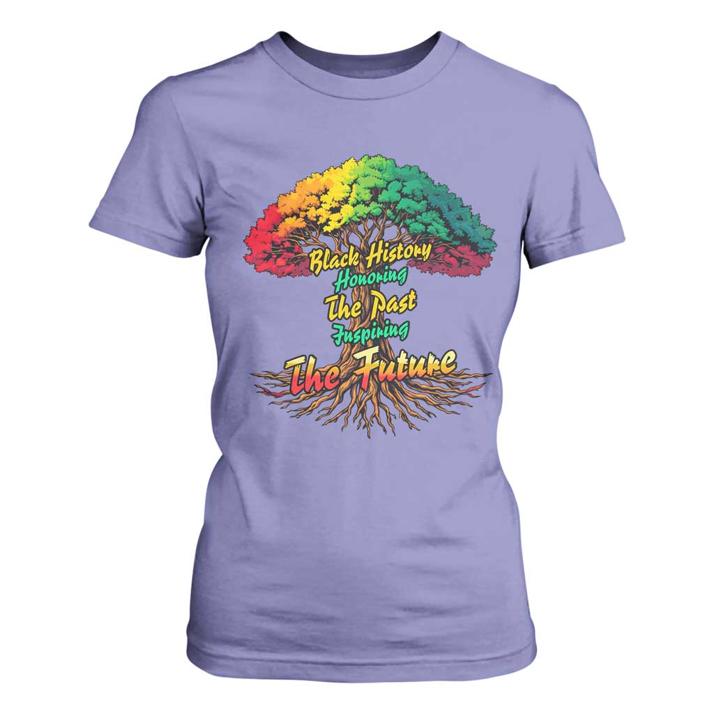 Black History Month Quote T Shirt For Women Inspiring The Future Honoring The Past - African Pride