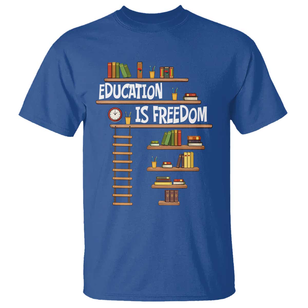 Education Is Freedom T Shirt African American History Africa Map Books - African Pride