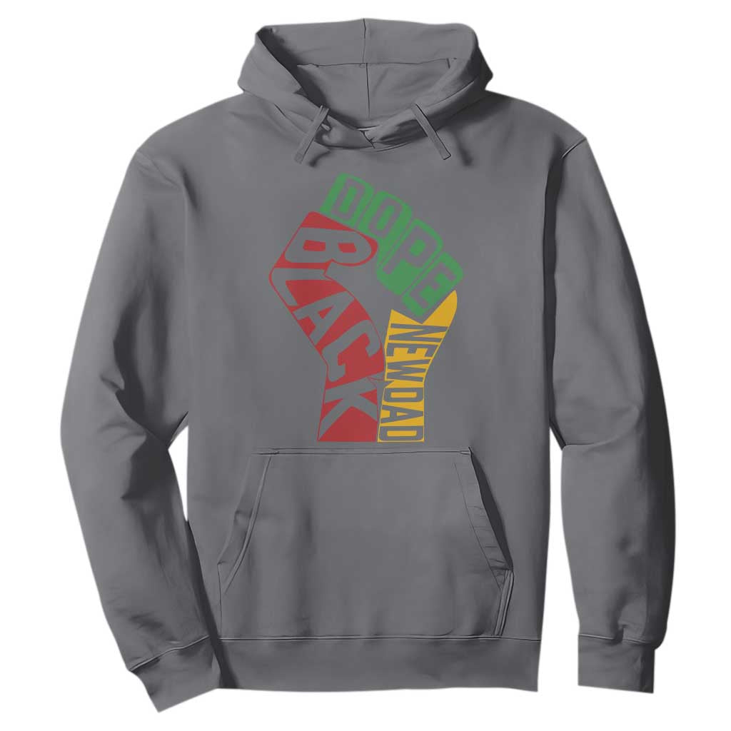 First Fathers Day Black Dad Hoodie New Dad Gift