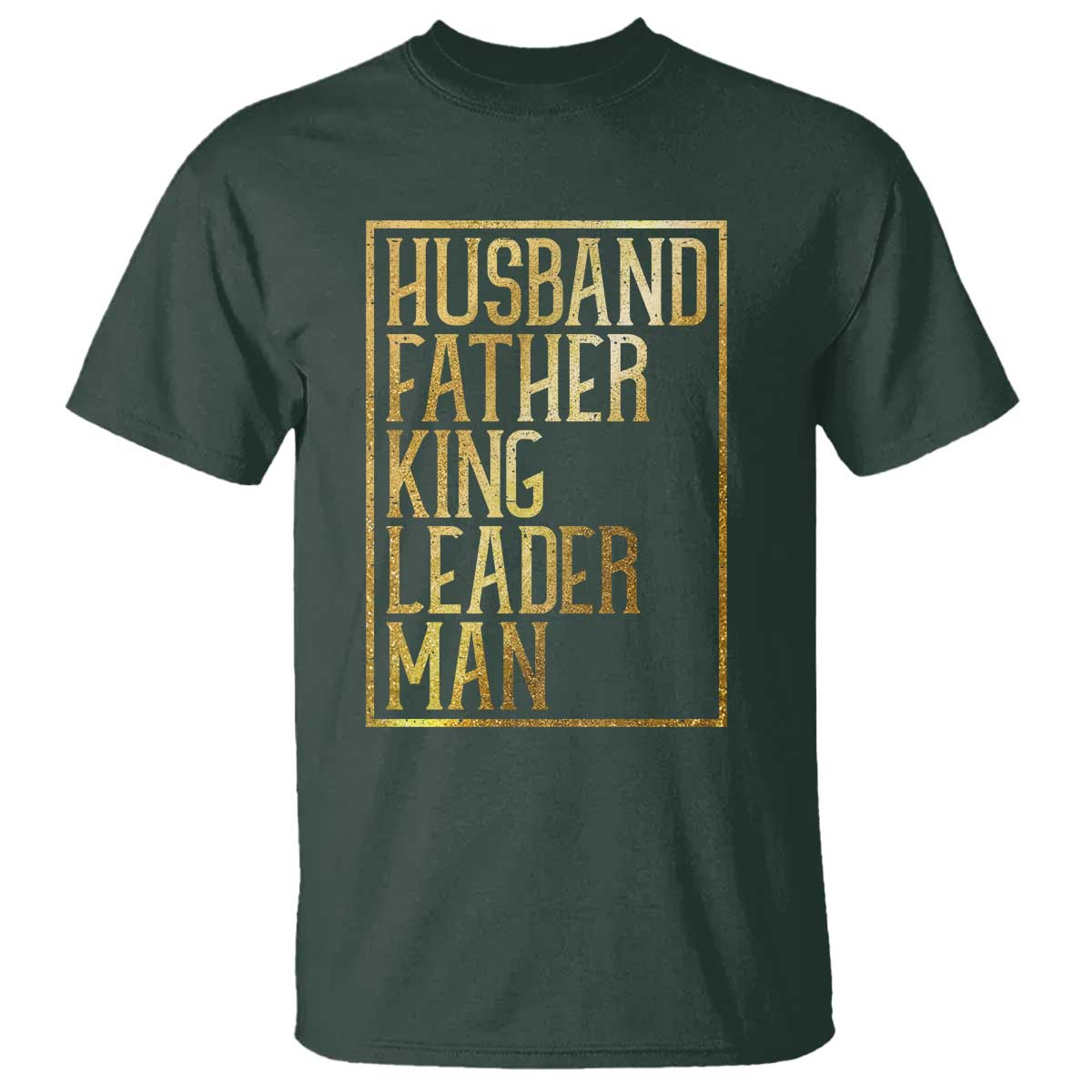 Husband Father King Leader Man T Shirt Proud Black Dad Gift