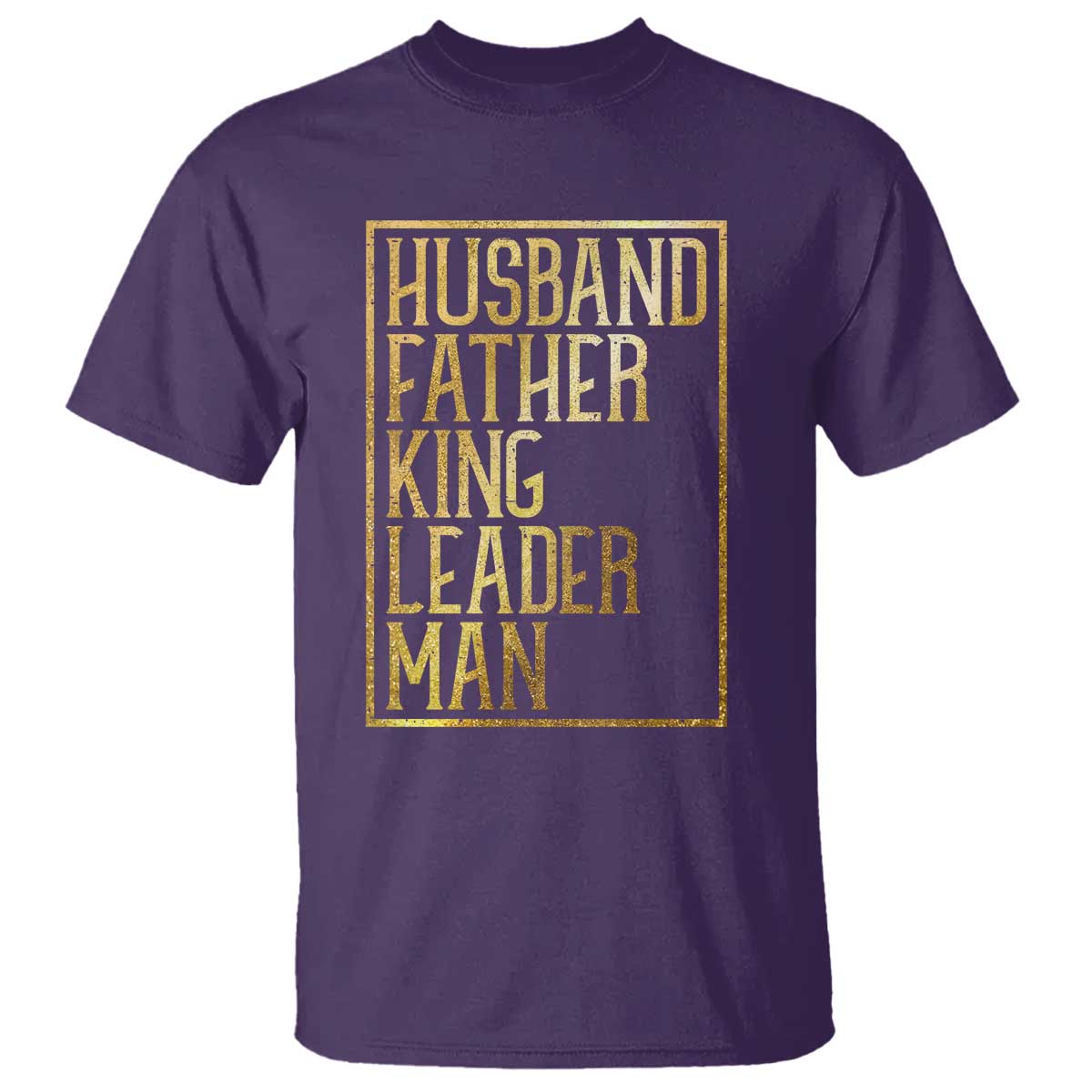 Husband Father King Leader Man T Shirt Proud Black Dad Gift