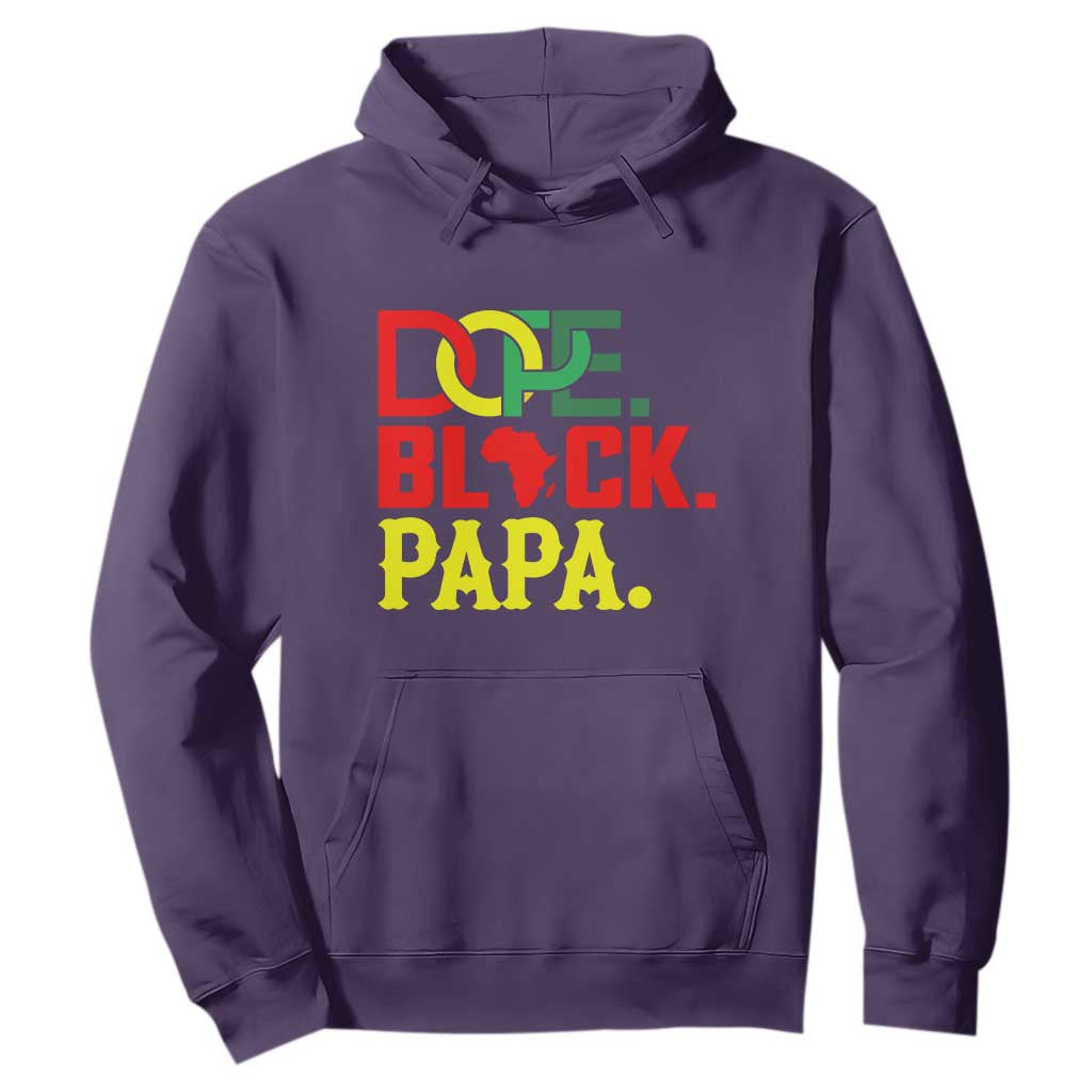 Dope Black Papa Hoodie Melanin King Fathers Day Gift