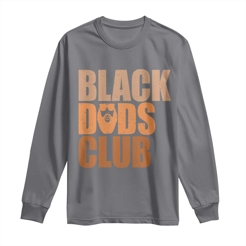 Black Dads Club Long Sleeve Shirt African American Fathers Day Gift
