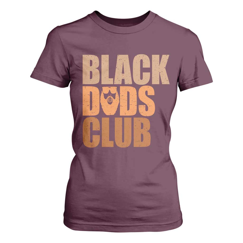 Black Dads Club T Shirt For Women African American Fathers Day Gift
