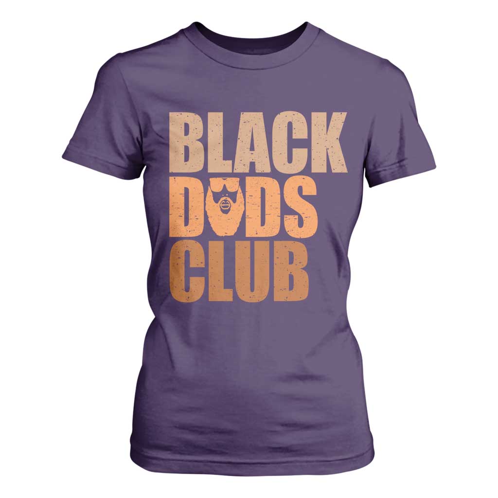Black Dads Club T Shirt For Women African American Fathers Day Gift