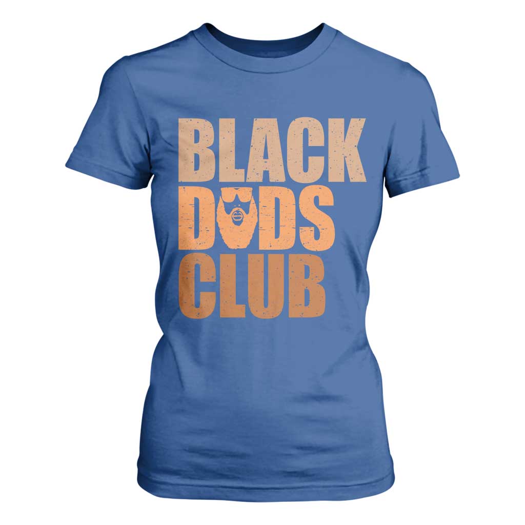 Black Dads Club T Shirt For Women African American Fathers Day Gift
