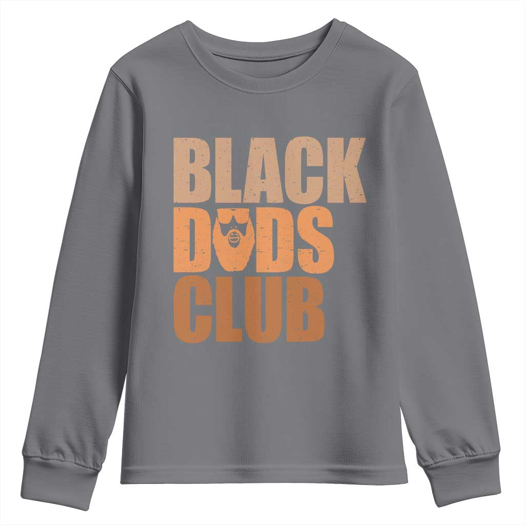 Black Dads Club Youth Sweatshirt African American Fathers Day Gift
