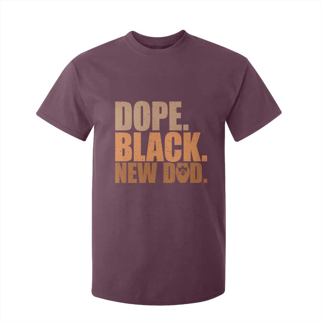Proud Black New Dad T Shirt For Kid African American Fathers Day Gift