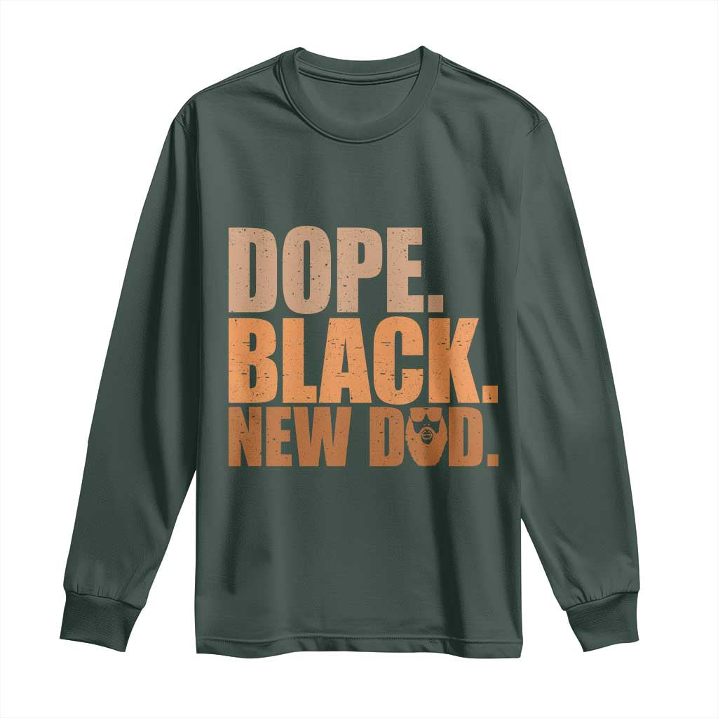 Proud Black New Dad Long Sleeve Shirt African American Fathers Day Gift