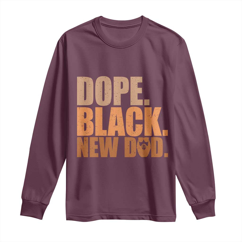 Proud Black New Dad Long Sleeve Shirt African American Fathers Day Gift