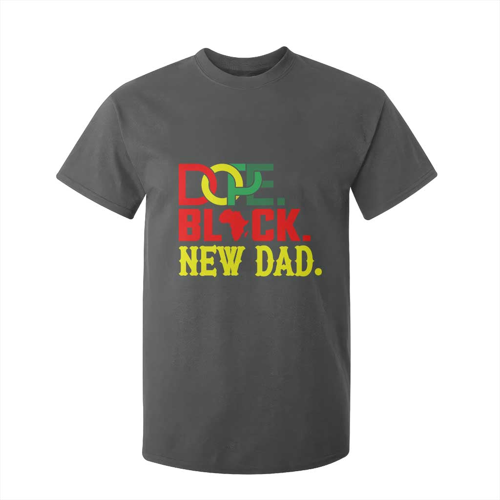 First Father's Day African American Dad T Shirt For Kid New Dad Gift