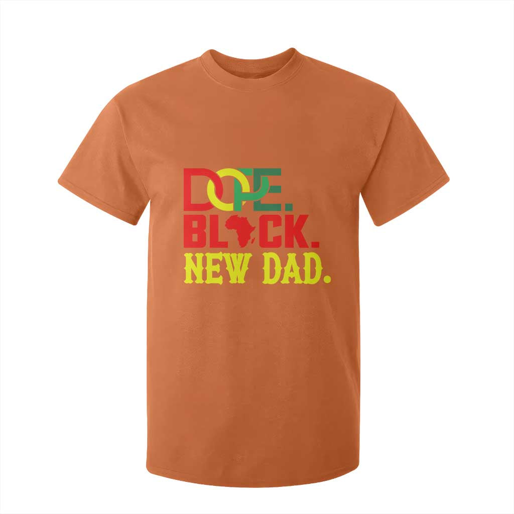 First Father's Day African American Dad T Shirt For Kid New Dad Gift