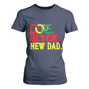 First Father's Day African American Dad T Shirt For Women New Dad Gift