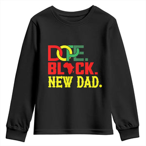 First Father's Day African American Dad Youth Sweatshirt New Dad Gift