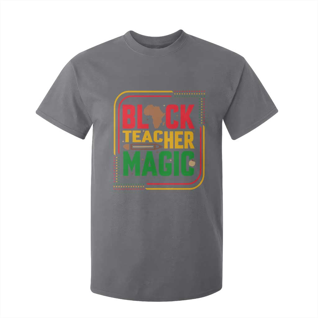 Black Teacher Magic T Shirt For Kid African American Pride Educator Gift - African Pride