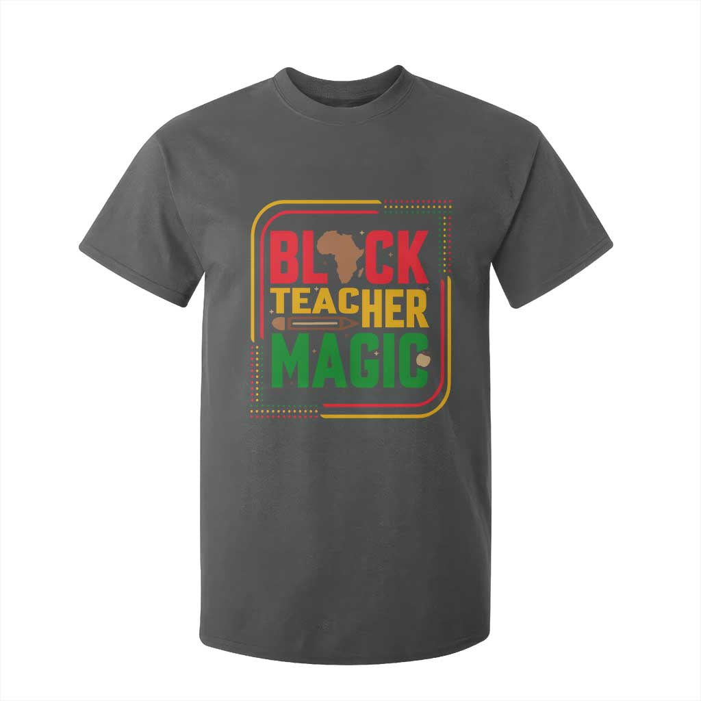 Black Teacher Magic T Shirt For Kid African American Pride Educator Gift - African Pride