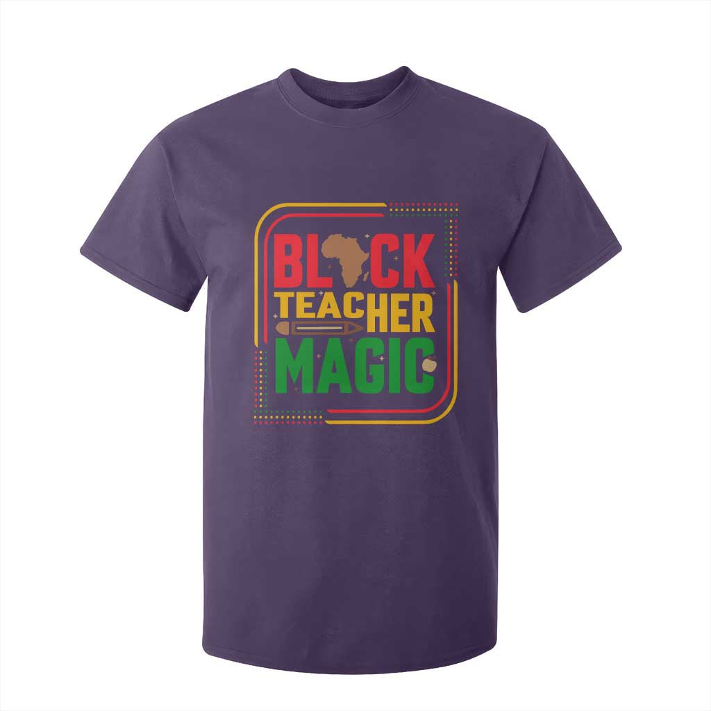 Black Teacher Magic T Shirt For Kid African American Pride Educator Gift - African Pride