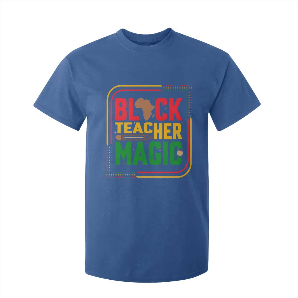 Black Teacher Magic T Shirt For Kid African American Pride Educator Gift - African Pride