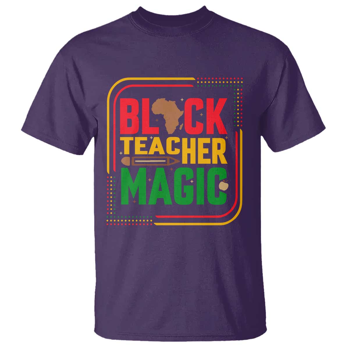 Black Teacher Magic T Shirt African American Pride Educator Gift - African Pride