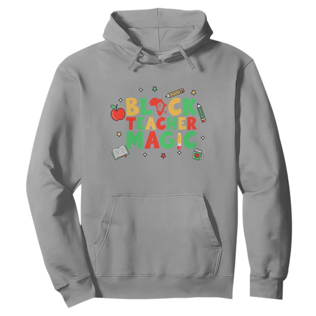 Inspirational Black Teacher Magic Hoodie African American History Month - African Pride
