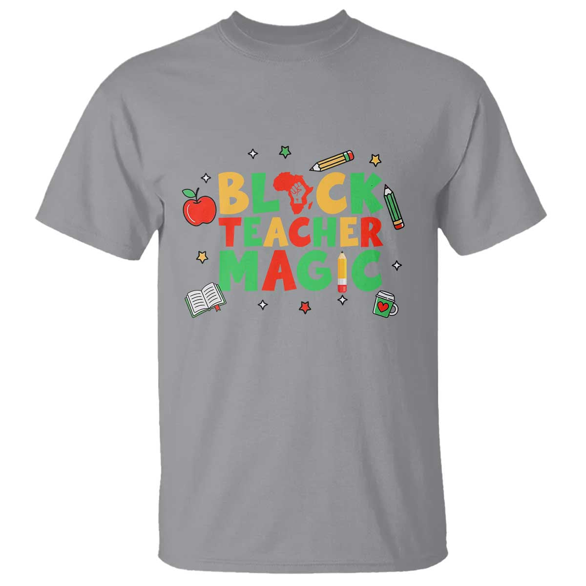 Inspirational Black Teacher Magic T Shirt African American History Month - African Pride