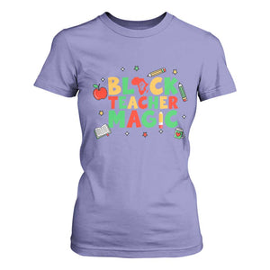Inspirational Black Teacher Magic T Shirt For Women African American History Month - African Pride
