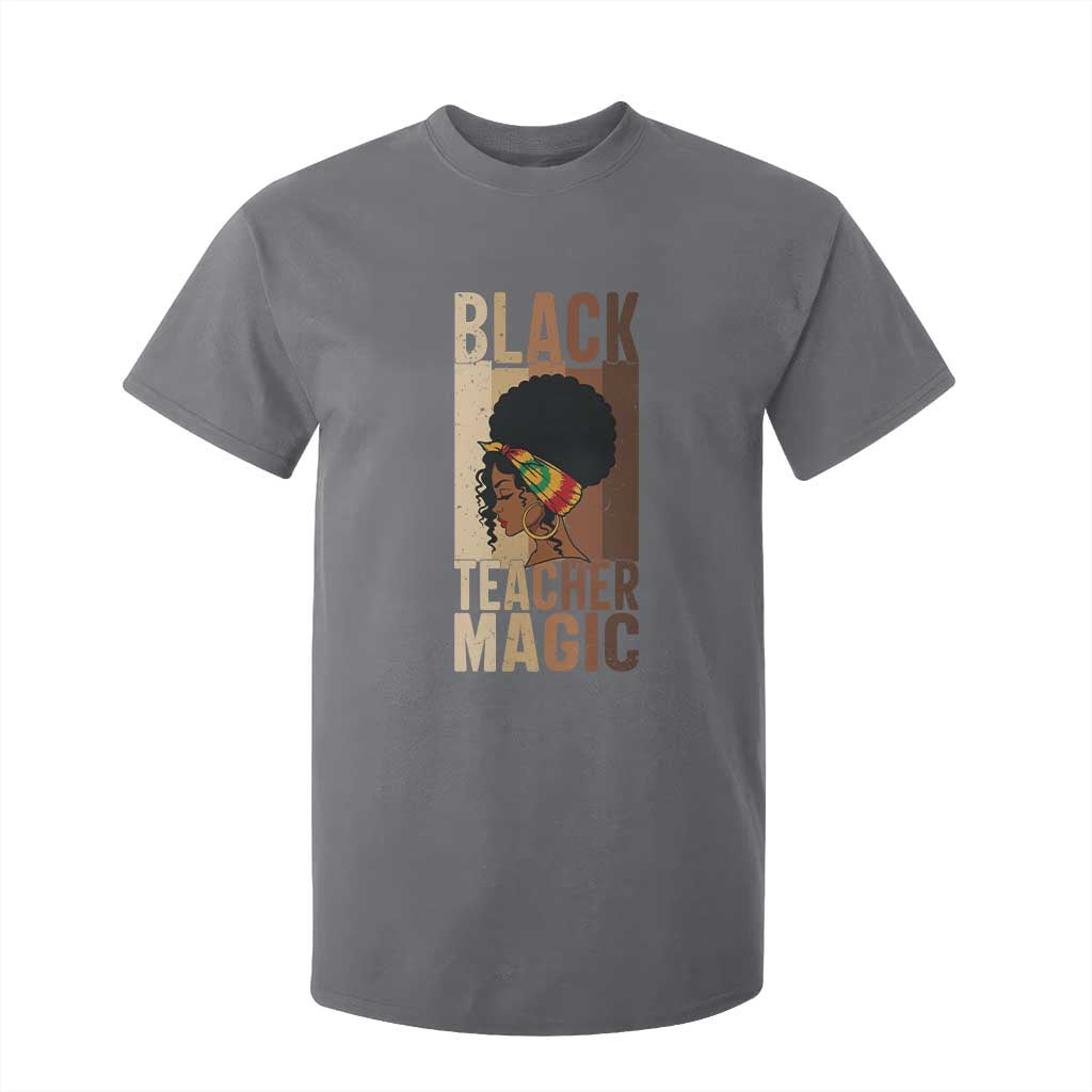 Black Teacher Magic T Shirt For Kid African American Pride Teacher Life - African Pride