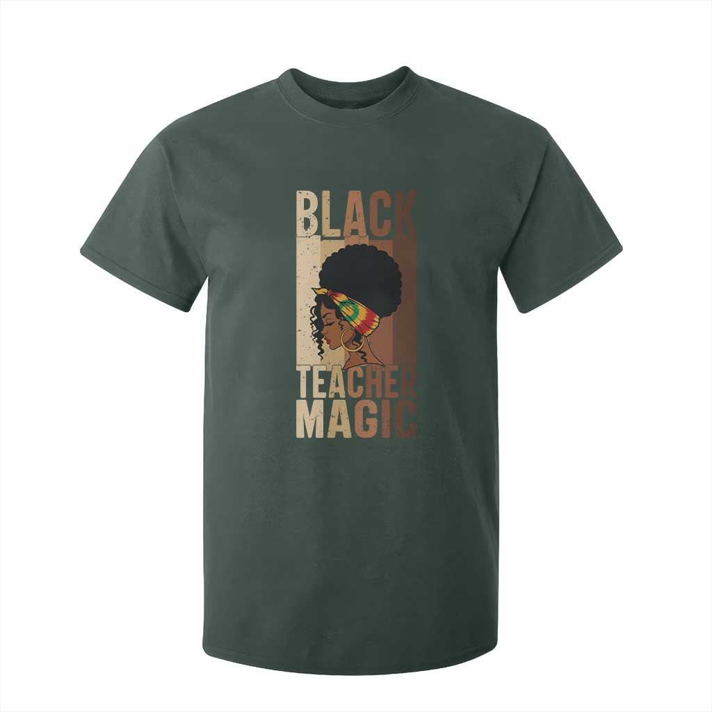 Black Teacher Magic T Shirt For Kid African American Pride Teacher Life - African Pride