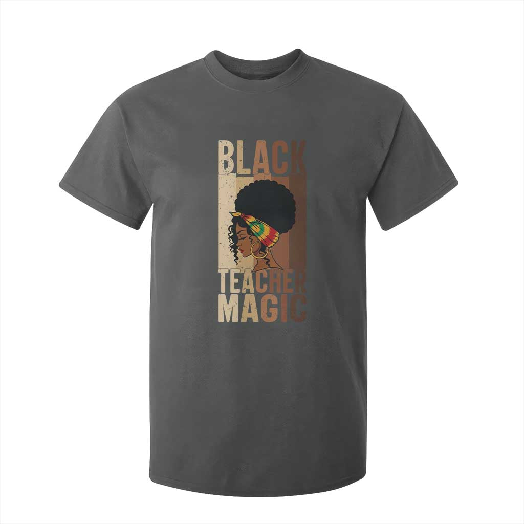 Black Teacher Magic T Shirt For Kid African American Pride Teacher Life - African Pride