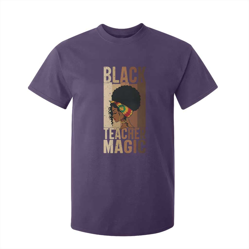 Black Teacher Magic T Shirt For Kid African American Pride Teacher Life - African Pride