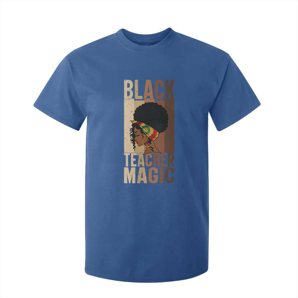 Black Teacher Magic T Shirt For Kid African American Pride Teacher Life - African Pride