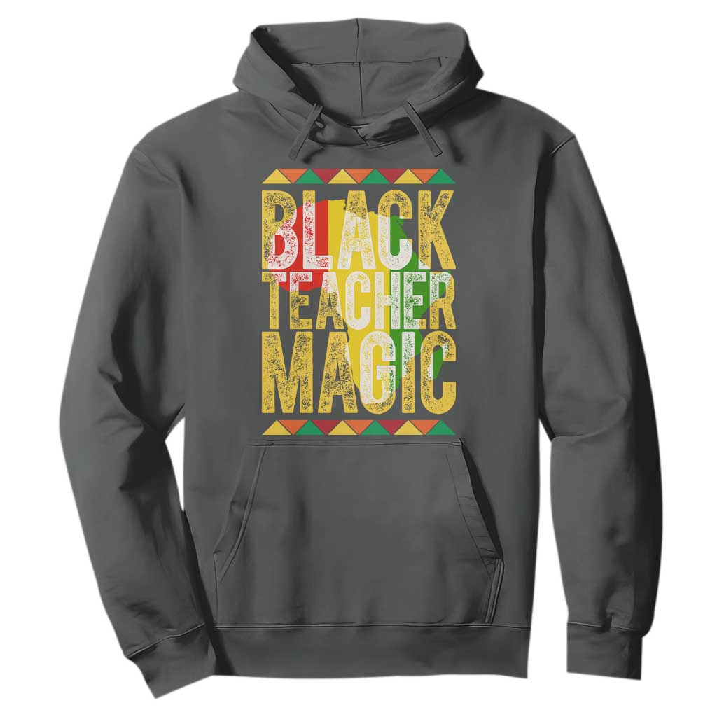 Black History Month Gift Hoodie Black Teacher Magic - African Pride