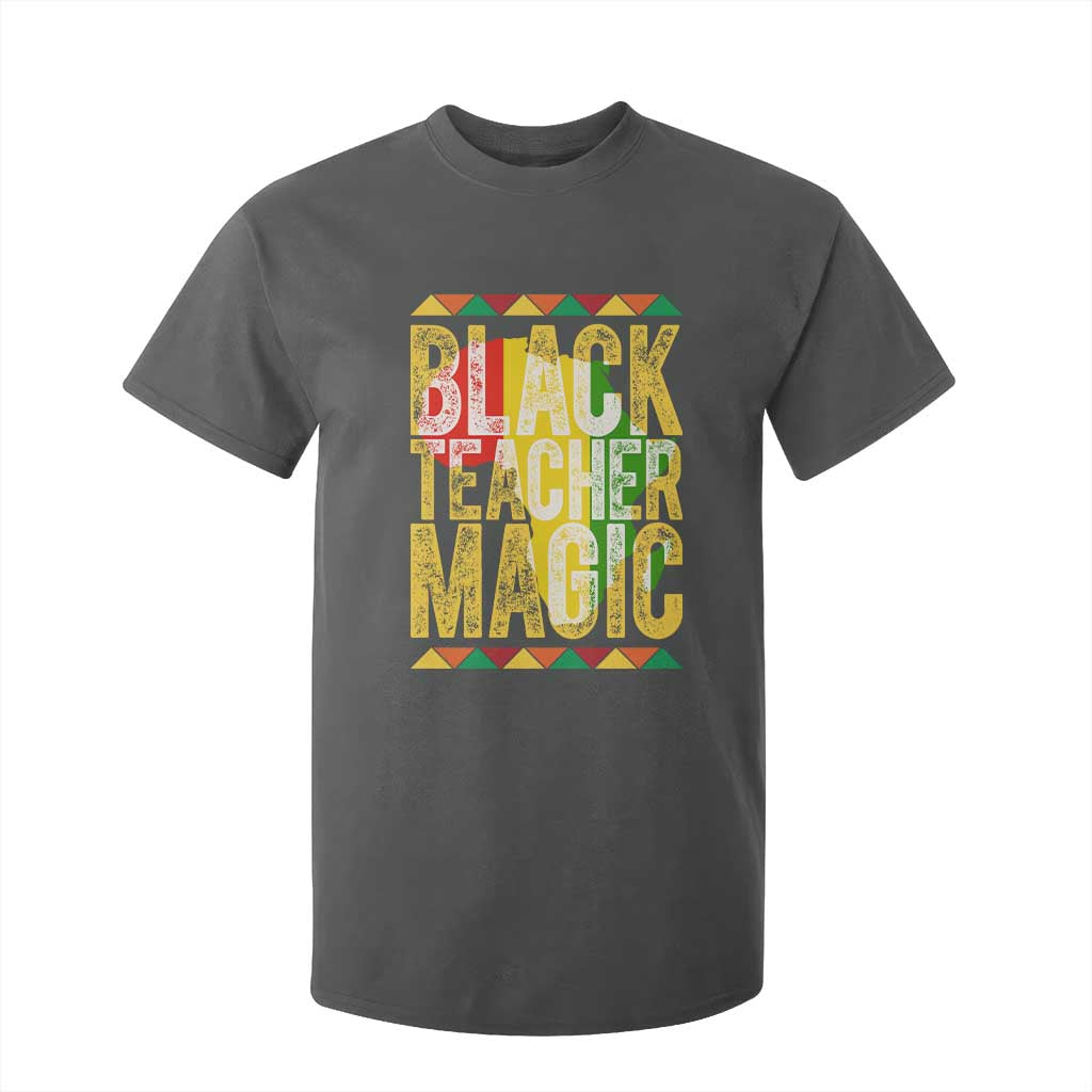 Black History Month Gift T Shirt For Kid Black Teacher Magic - African Pride
