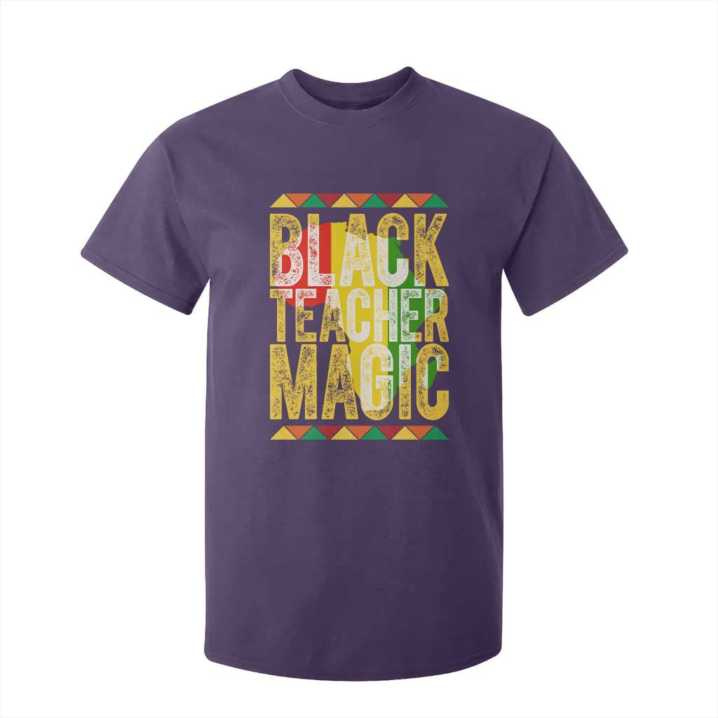 Black History Month Gift T Shirt For Kid Black Teacher Magic - African Pride