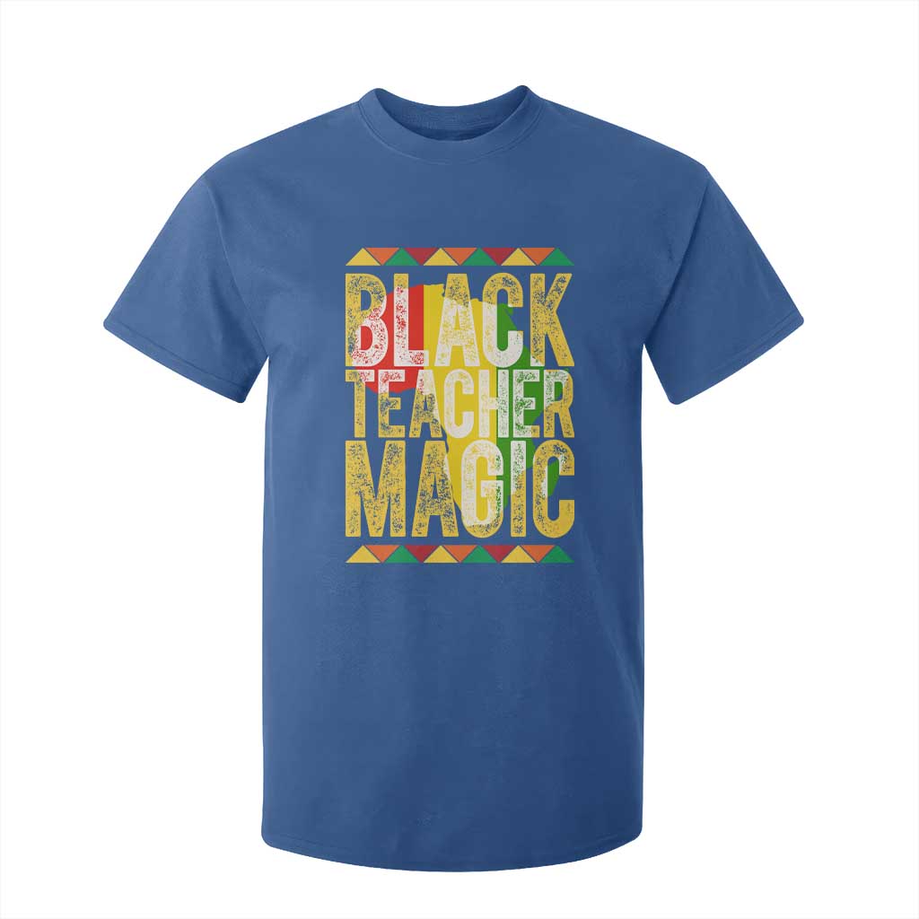 Black History Month Gift T Shirt For Kid Black Teacher Magic - African Pride