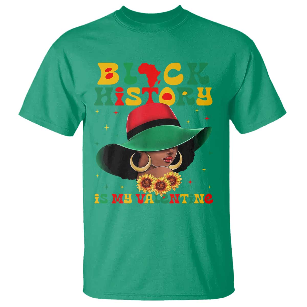 Black History Is My Valentine T Shirt Women Gift For February - African Pride