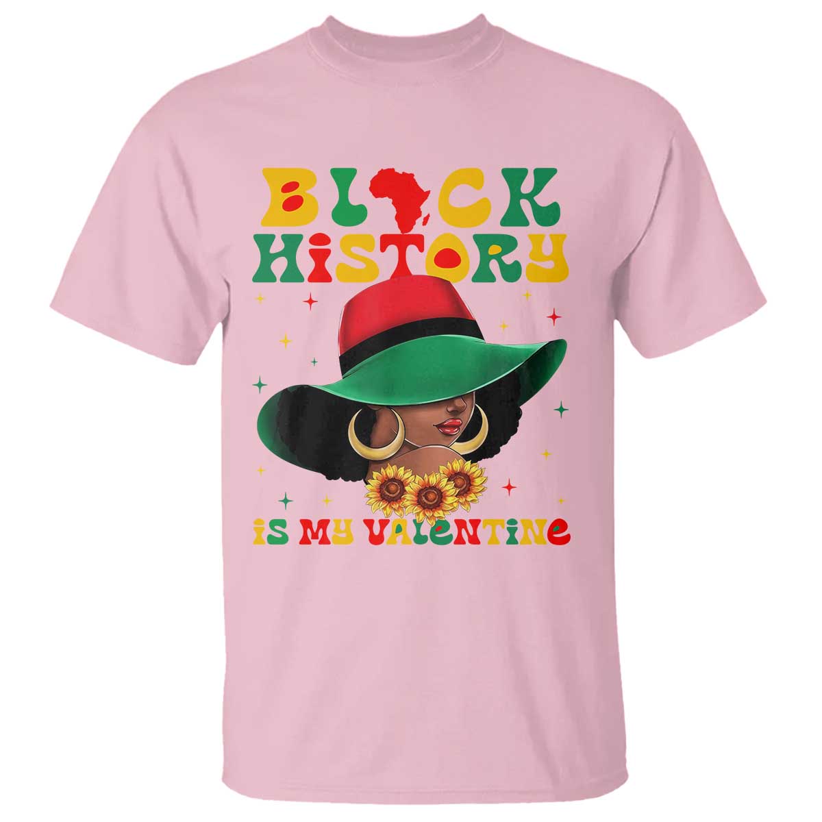Black History Is My Valentine T Shirt Women Gift For February - African Pride