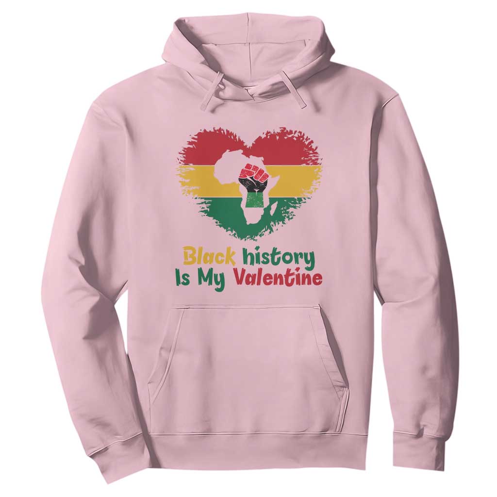 African American Women Pride Hoodie Black History Is My Valentine - African Pride